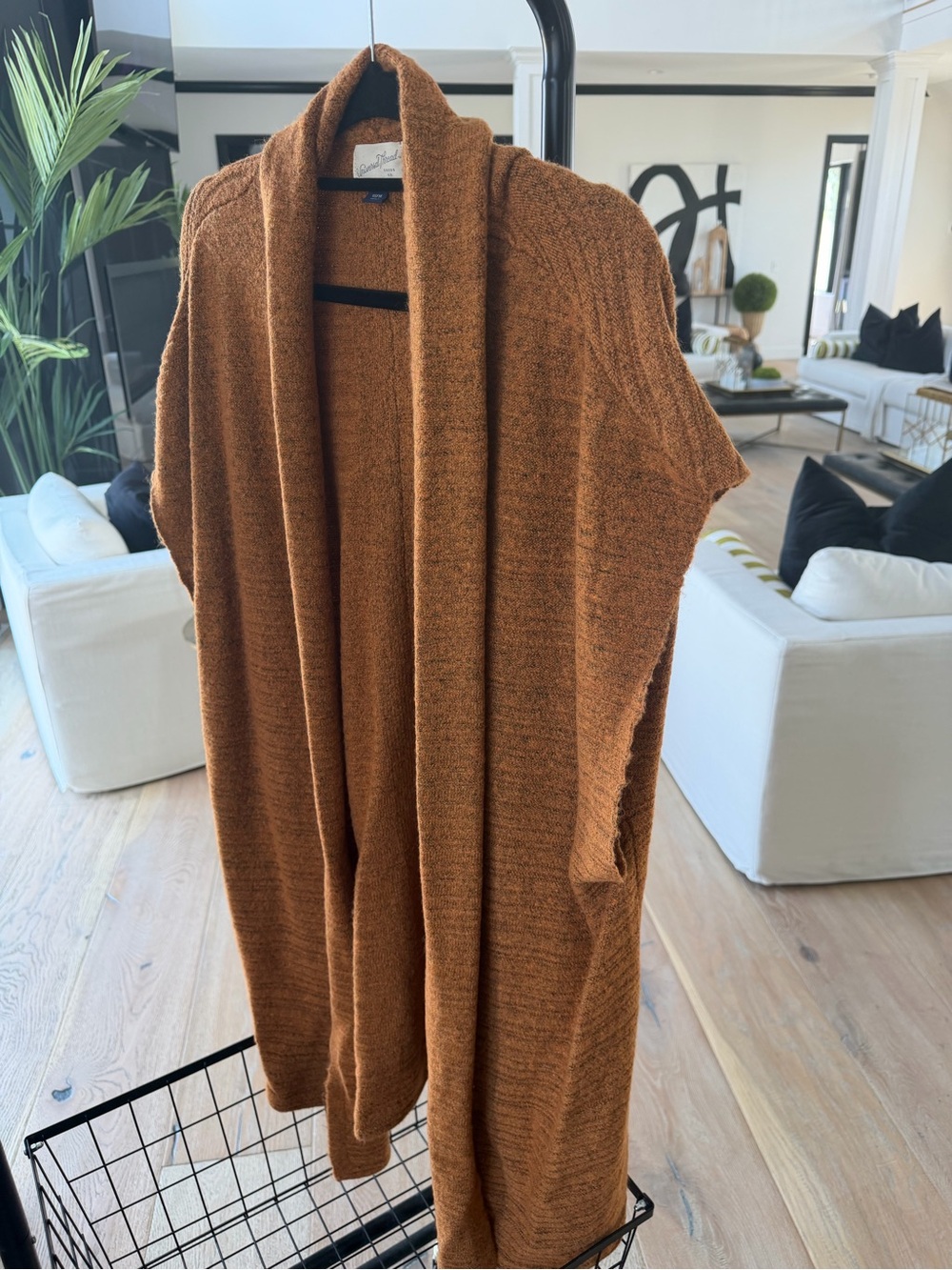 Universal Thread Open-Front Shrug in Rust - Picture 3 of 4